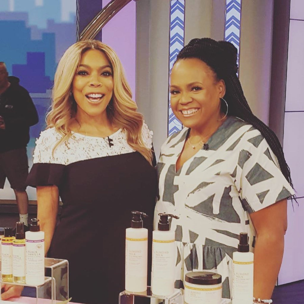Lisa Price Spotted Rocking Our Zoe Crochet Twists on Wendy Williams